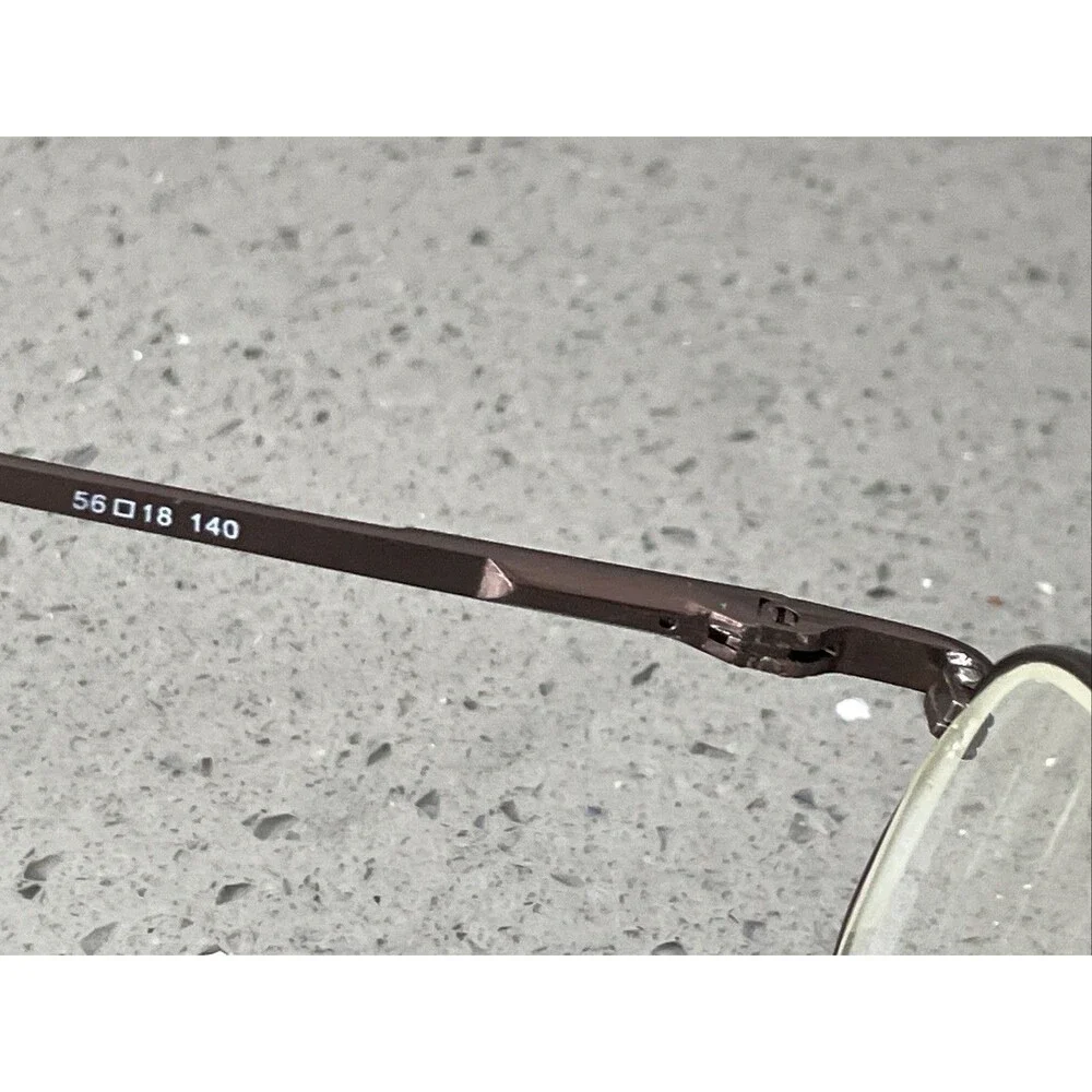 MODERN OPTICAL KEVIN Brown METAL AVIATOR STYLE EYEGLASSES 56-18-140 FRAMES ONLY